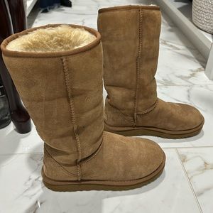 Tall Ugg brown boots size 7